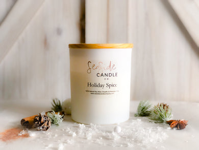 Our Holiday Spice is a delightful blend of red cinnamon, Spiced notes of apples and orange. This fragrance oil is infused with natural essential oils, including Vanilla, Citronella, Clove Leaf, Lemon, and Patchouli Essential Oils. This is a light scented aroma. 