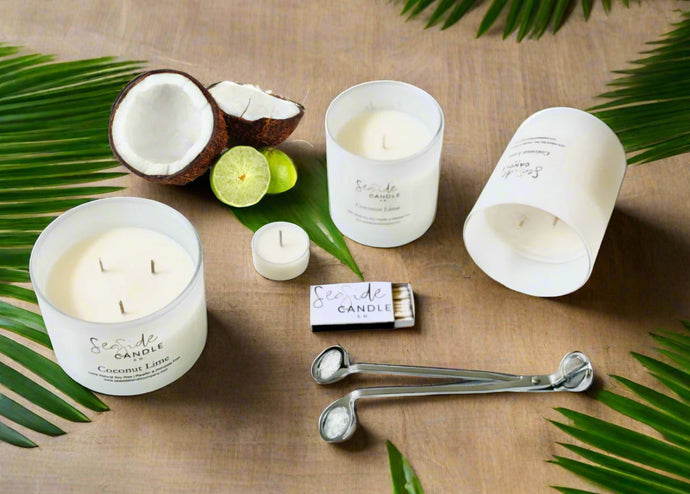 🥥🍋 Light your Coconut Lime candle 🕯️ and let its creamy coconut and zesty lime fragrance transport you to a breezy tropical escape — filling your home with pure coastal bliss. ✨