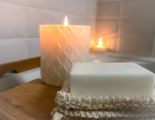 Load image into Gallery viewer, Light our Sea Salt &amp; Orchid candle and let its elegant fragrance envelop your home, creating a peaceful and inviting atmosphere reminiscent of a coastal getaway.